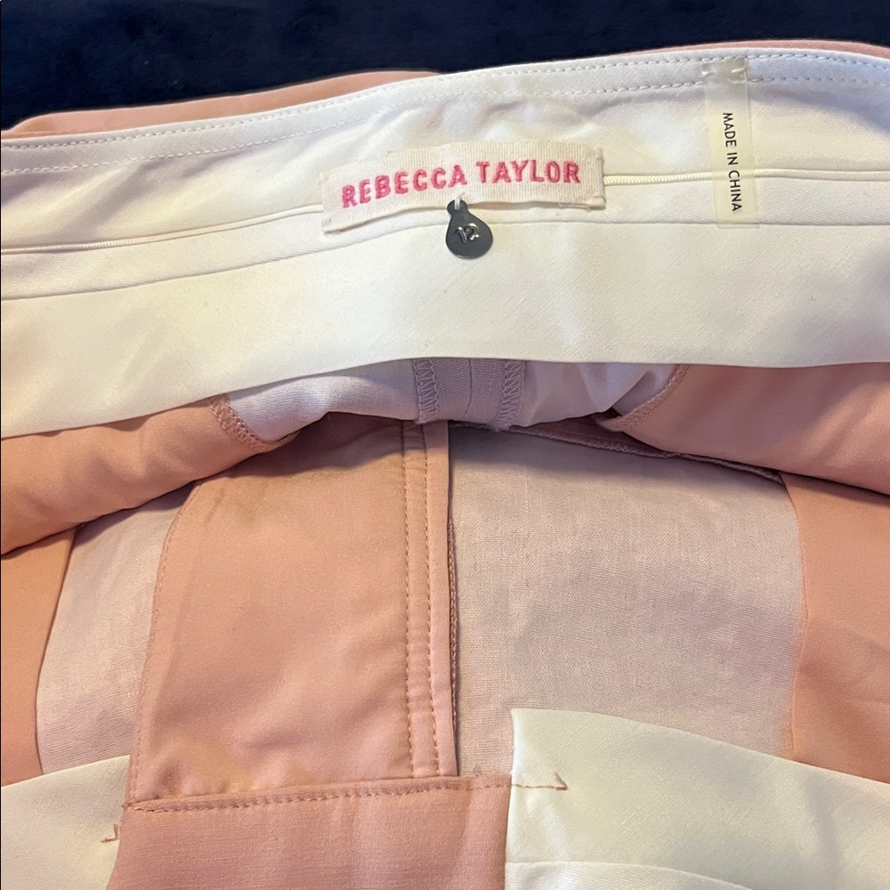 Rebecca Taylor color block twill high waisted shorts. Size 12 🩷🌼